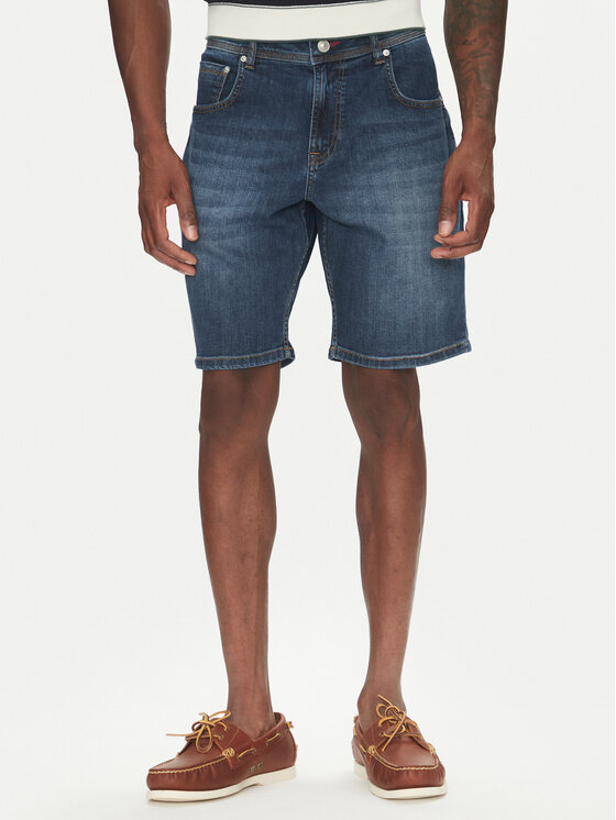 Hechter Paris Hechter Paris Kratke traperice 26655 151362 Tamnoplava Regular Fit