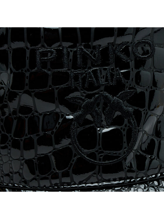 PINKO Pinko Klobuk Bucket Bios Buckle Hat AI 23-24 PPRE 101819 A165 Črna