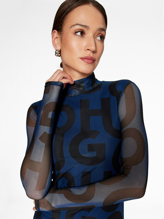 HUGO Hugo Každodenní šaty 50484643 Barevná Slim Fit