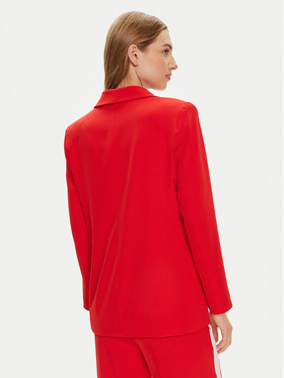 Maryley Maryley Marynarka 24EB212/04FI Czerwony Regular Fit