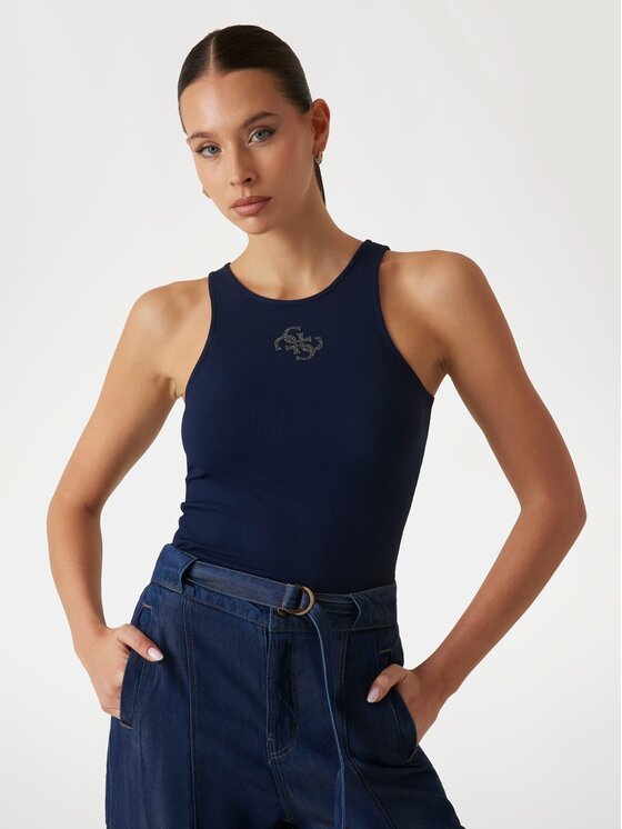 Top Guess, Rozmiar M, Niebieskie, 172423
