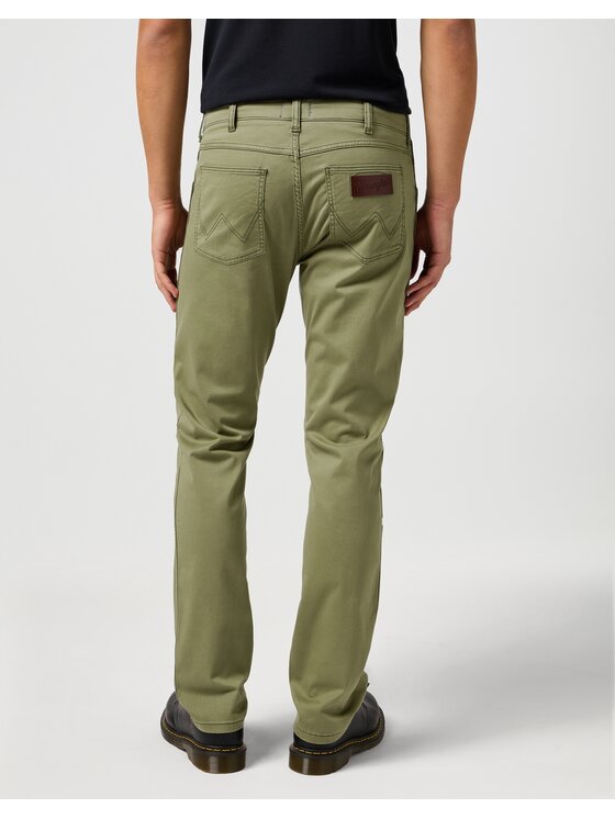 Wrangler Wrangler Jeansy GREENSBORO Zielony Slim Leg