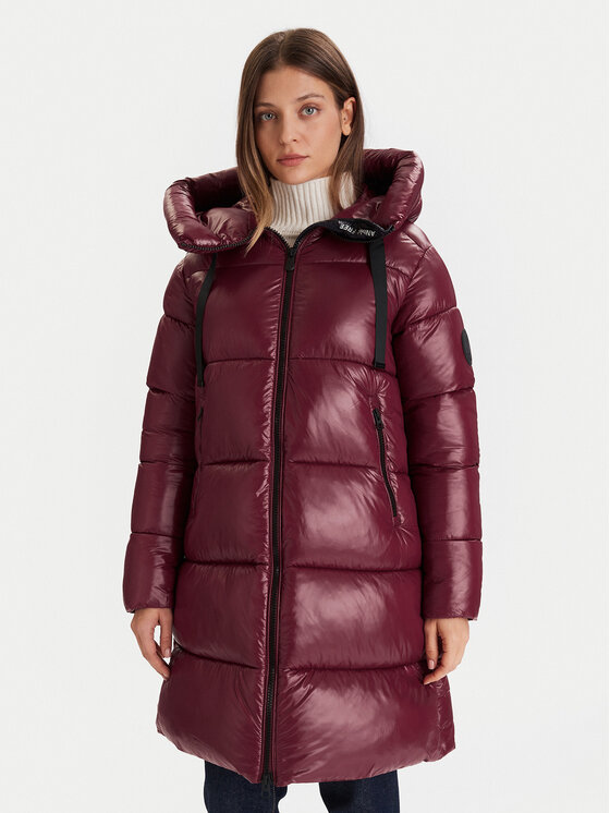 Save The Duck Save The Duck Zimski kaput D45510W LOVE21 Tamnocrvena Regular Fit