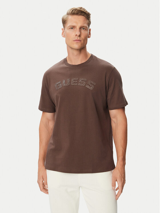 Guess Guess T-Shirt Z6BI04 K6534 Καφέ Regular Fit
