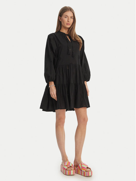 Seafolly Seafolly Nyári ruha Embroidery 54155-DR Fekete Regular Fit