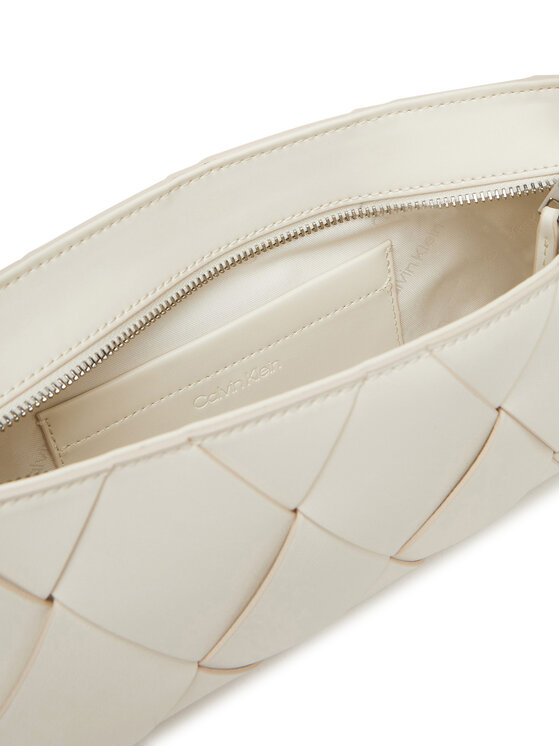 Calvin Klein Calvin Klein Torbica Ck Woven Elongated Shoulder Bag K60K612992 Bijela