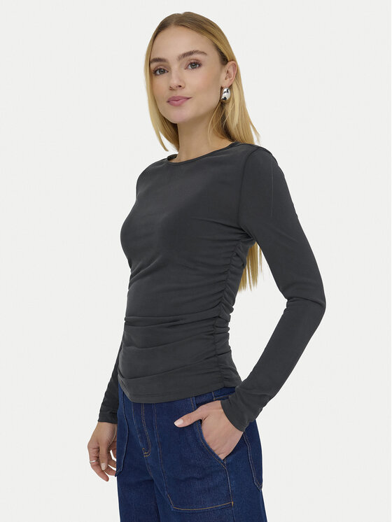 ONLY ONLY Bluzka Free Life 15365605 Czarny Regular Fit