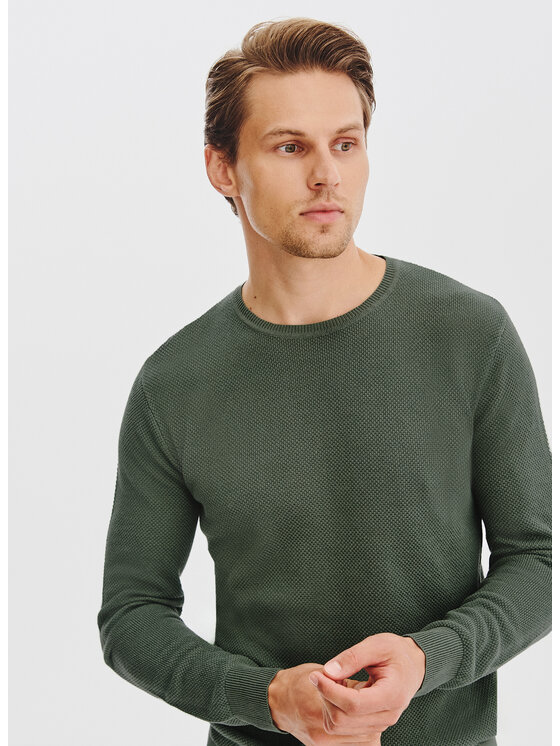Pako Lorente Pako Lorente Sweter P25WF-2X-001 Zielony Classic Fit