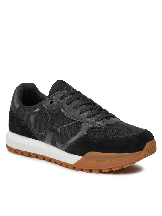 Sneakers Calvin Klein Jeans Toothy Runner Bold Mono YM0YM00583 Negru