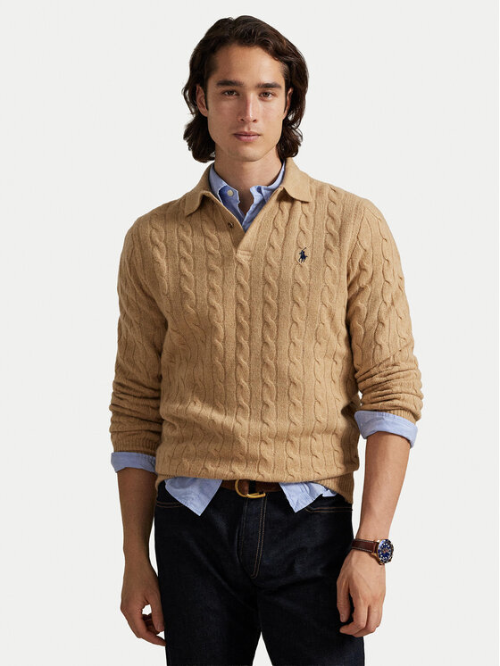 Polo Ralph Lauren Polo Ralph Lauren Megztinis 710974165004 Smėlio Regular Fit