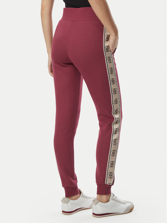 Guess Guess Sportinės kelnės V2YB15 KB3P2 Tamsiai rožinė Regular Fit