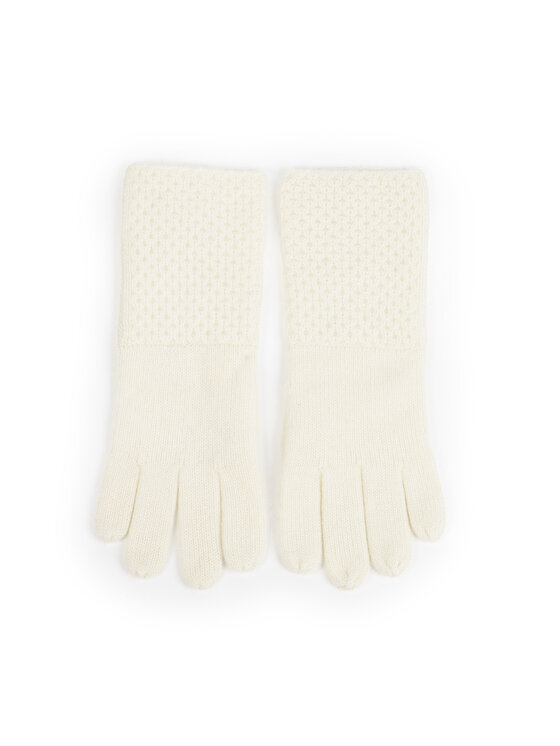 Deni Cler Milano Deni Cler Milano Rękawiczki Damskie T-DC-L55D-E5-85-11-1 Écru