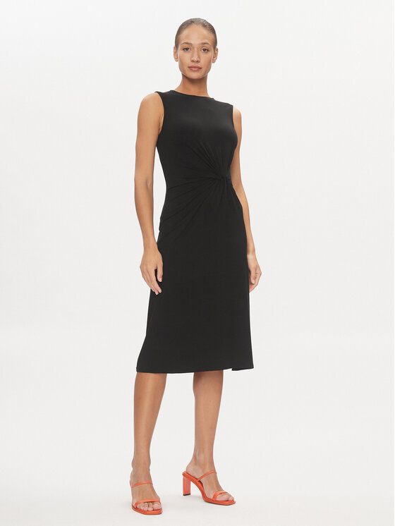 Edited Rochie tricotată Katima Negru Standard Fit