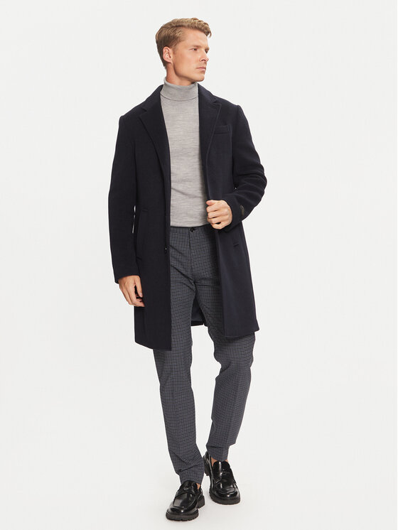 Liu Jo Liu Jo Kalhoty z materiálu QF4243 T2678 Tmavomodrá Regular Fit