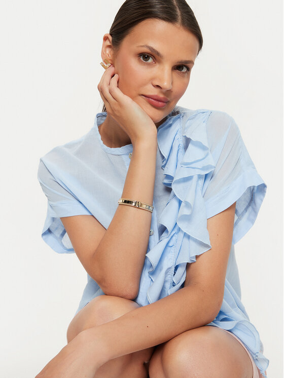 ViCOLO ViCOLO Блузка TB2815 Голубий Regular Fit