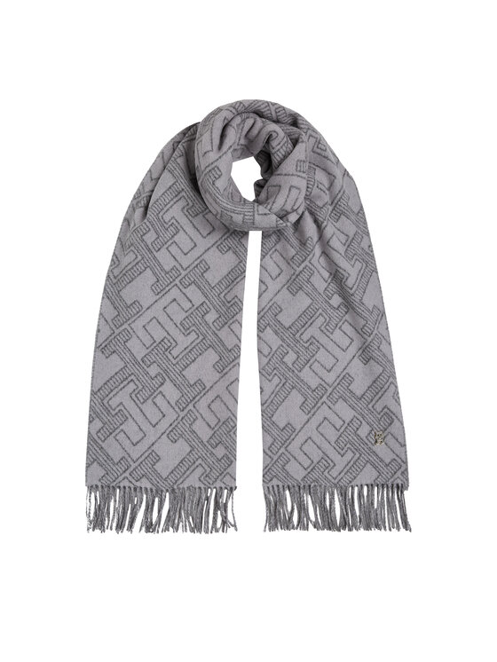 Tommy Hilfiger Tommy Hilfiger Зимен шал Monogram AW0AW16650 Сив