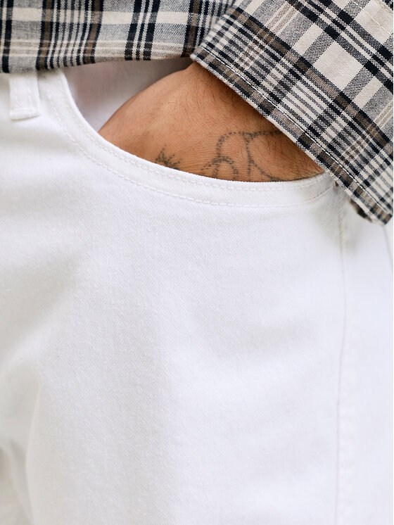 Jack & Jones Jack & Jones Bavlnené šortky Rick Original 12290839 Biela Regular Fit