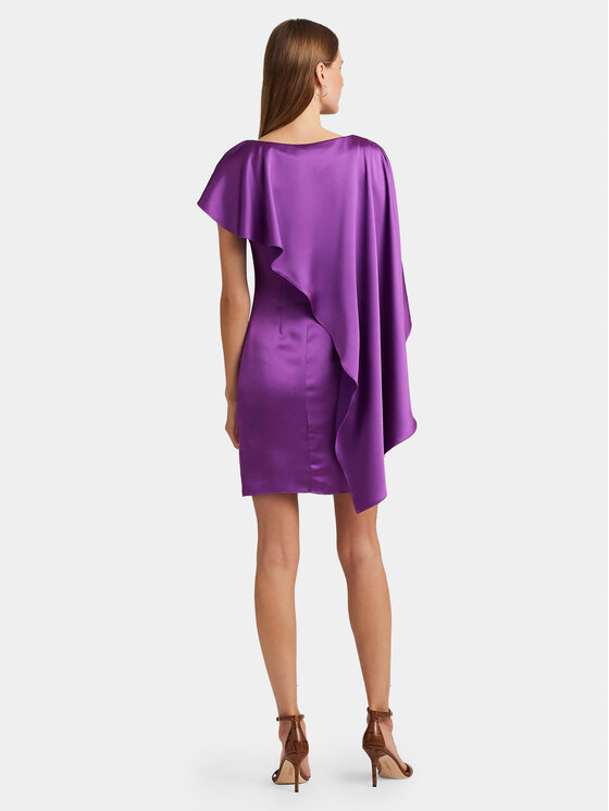 LAUREN RALPH LAUREN Lauren Ralph Lauren Sukienka koktajlowa 253925915001 Fioletowy Regular Fit