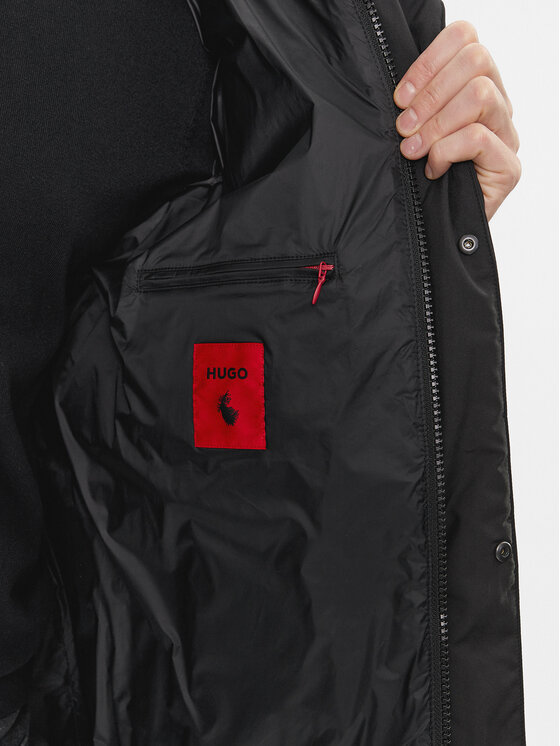 HUGO Hugo Pehelykabát Melmus2341 50498017 Fekete Regular Fit
