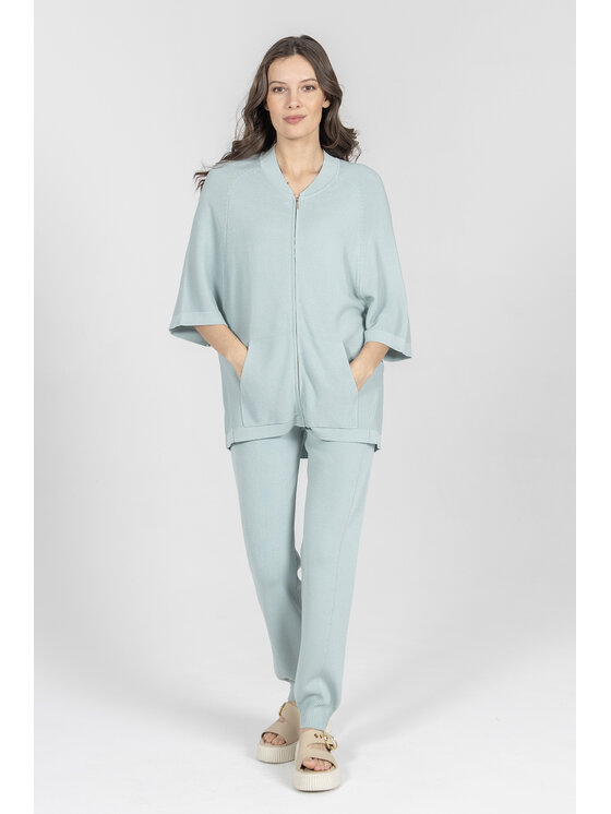 Deni Cler Milano Deni Cler Milano Bluza T-DC-W005-F2-20-43-1 Zielony Loose Fit