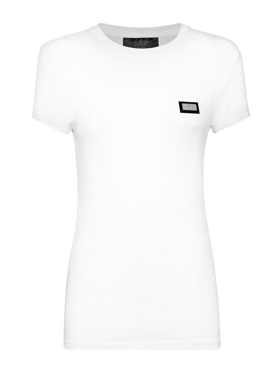 PHILIPP PLEIN PHILIPP PLEIN T-shirt 9535 Bianco Skin Tight Fit