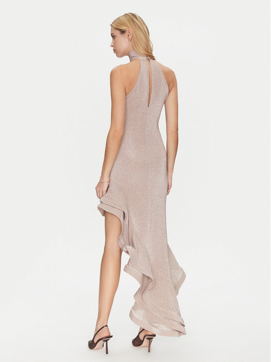 Simona Corsellini Simona Corsellini Φόρεμα κοκτέιλ P25CEAB05701 Χρυσό Slim Fit
