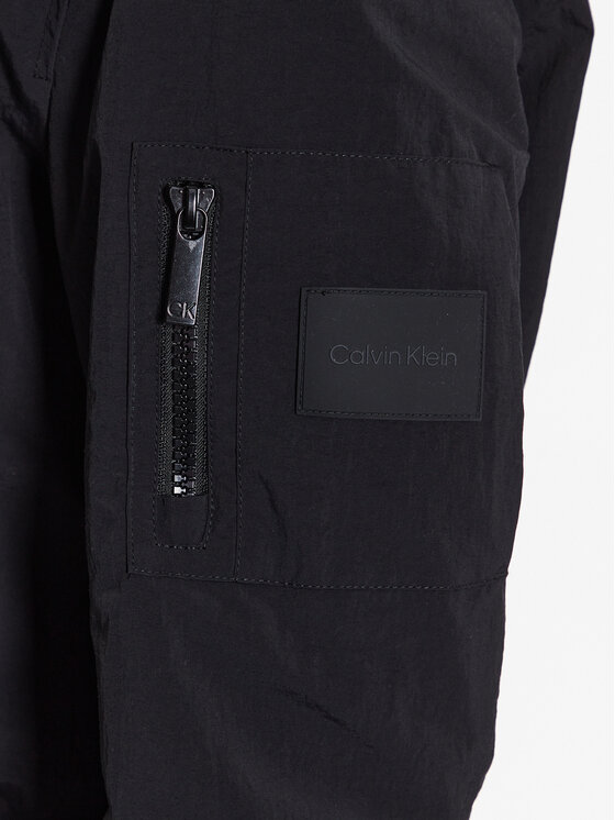 Calvin Klein Calvin Klein Μπόμπερ μπουφάν Matt Crinkle Hero Bomber K10K111021 Μαύρο Regular Fit