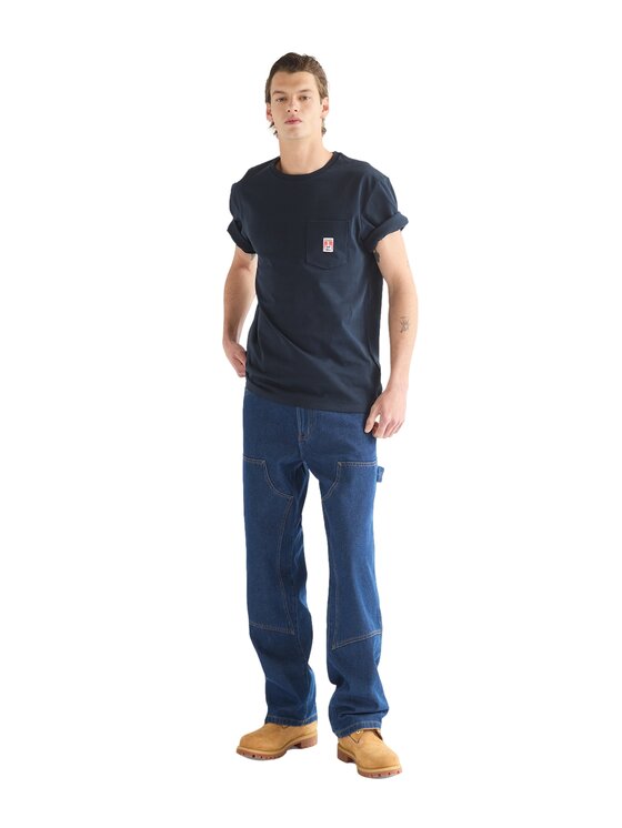 Wrangler Wrangler T-Shirt 112387027 Niebieski Regular Fit