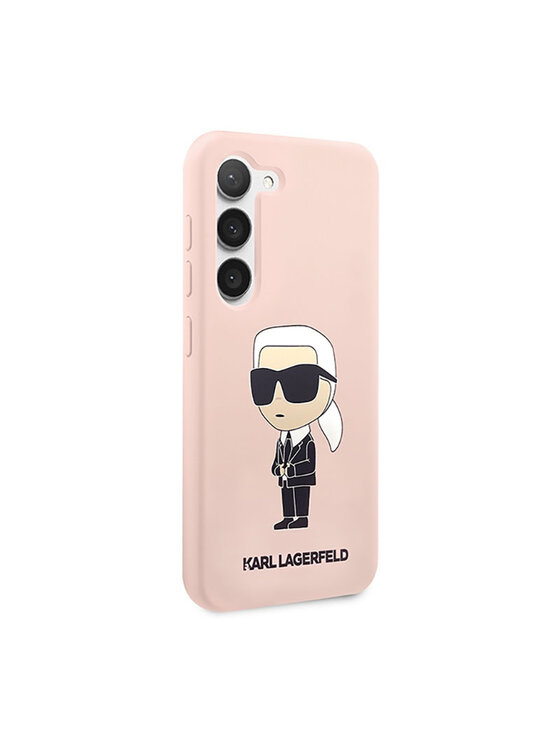 KARL LAGERFELD KARL LAGERFELD Etui na telefon Silicone Ikonik Różowe złocenie