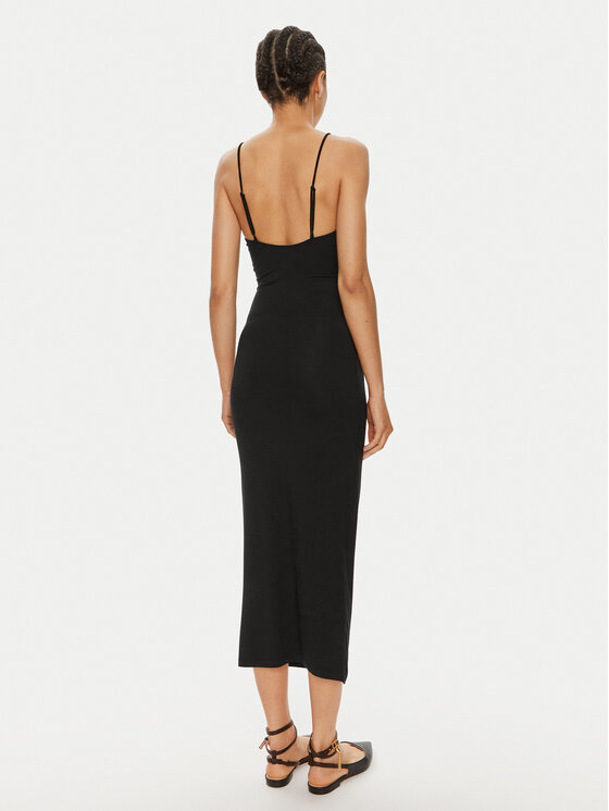 HUGO Hugo Kokteilinė suknelė Nandrea 50514052 Juoda Slim Fit