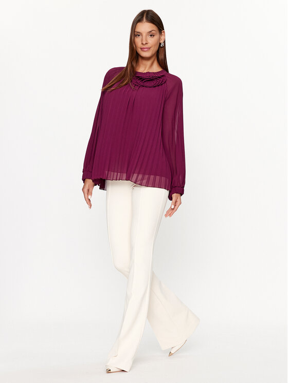 Dixie Dixie Blúz C319Z019A Lila Regular Fit