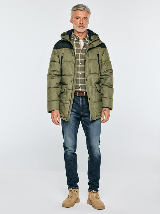 BIG STAR BIG STAR Kurtka zimowa KRASEL Zielony Basic Fit