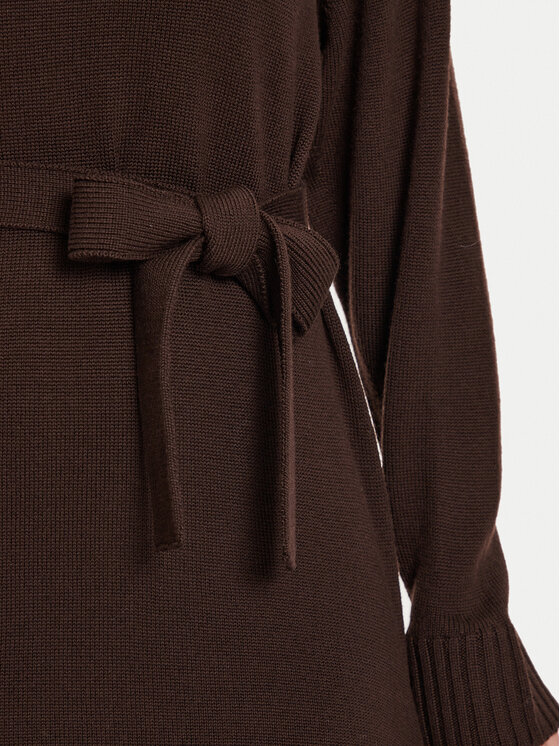 Max Mara Leisure Max Mara Leisure Sukienka dzianinowa Scrivia 24263260 Brązowy Regular Fit