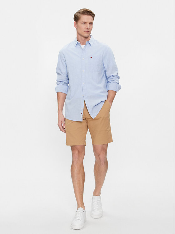 Tommy Jeans Tommy Jeans Koszula DM0DM18962 Niebieski Regular Fit