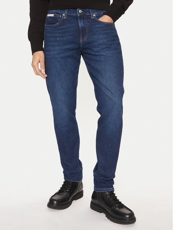 Calvin Klein Jeans Džínsy J30J327007 Tmavomodrá Slim Fit
