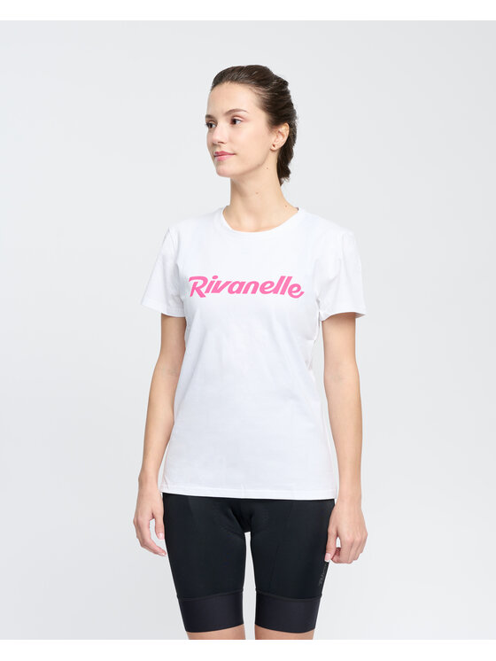 Rivanelle Rivanelle T-Shirt CREW Biały Narrow Fit