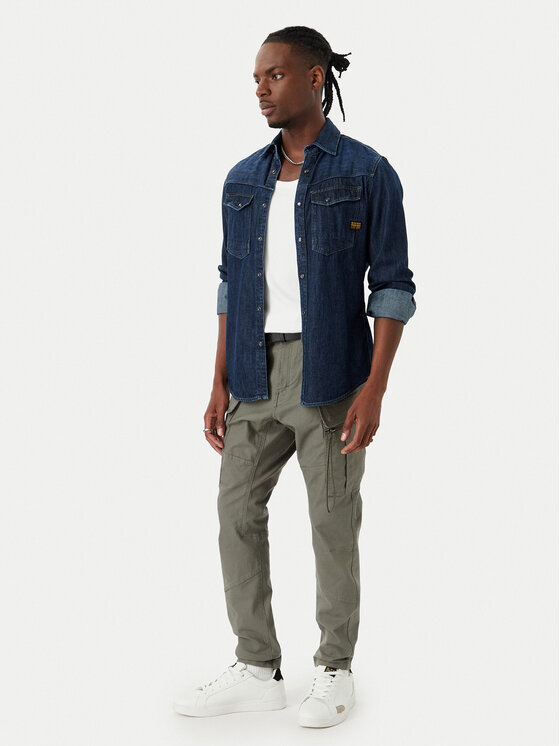 G-Star Raw G-Star Raw Штани з тканини Zip Pkt D24307-E172 Сірий Skinny Fit