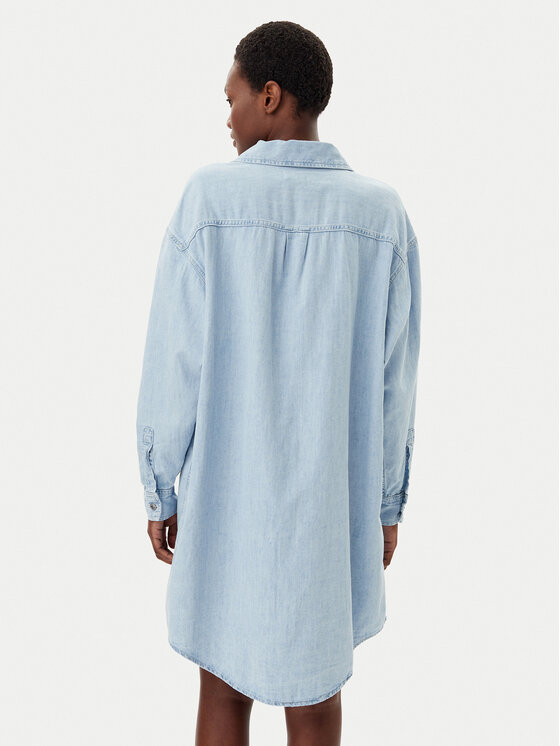 Calvin Klein Jeans Calvin Klein Jeans Дънкова рокля J20J225172 Син Relaxed Fit