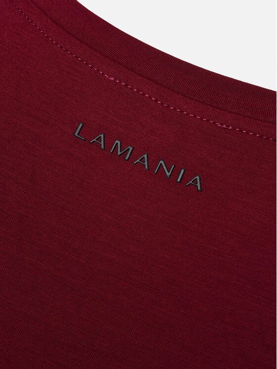 La Mania La Mania Longsleeve APRIL Bordowy Basic Fit