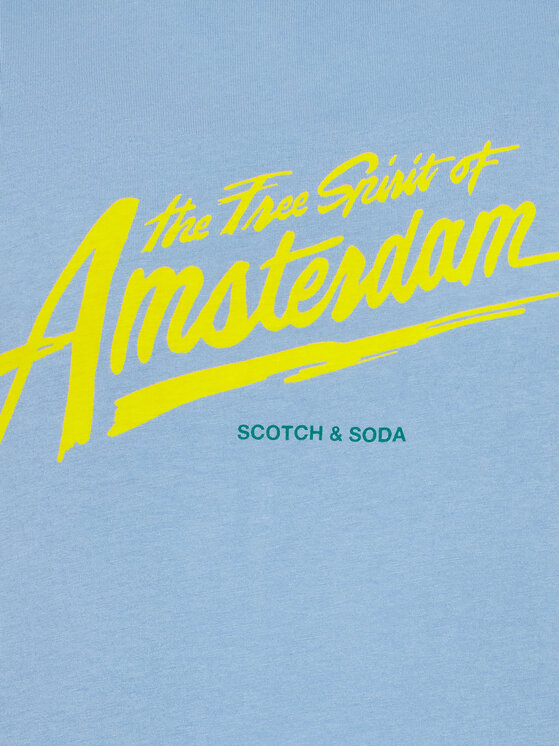 Scotch & Soda Scotch & Soda T-Shirt 169945 Niebieski Regular Fit