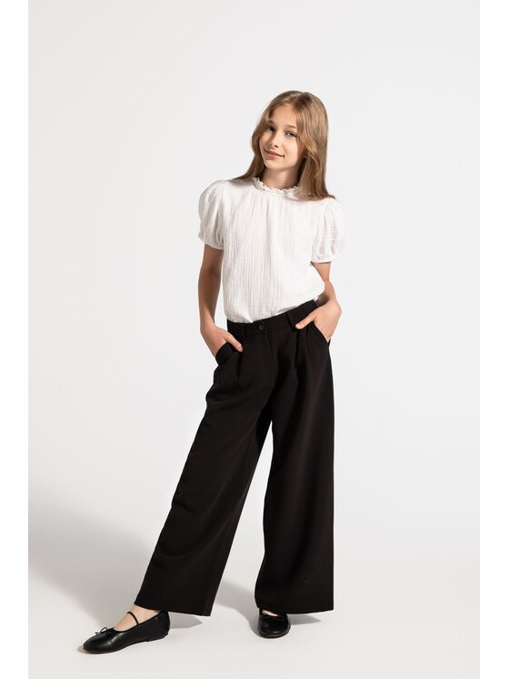Coccodrillo Coccodrillo Spodnie materiałowe WC4119101BSG-021 Czarny Wide Leg