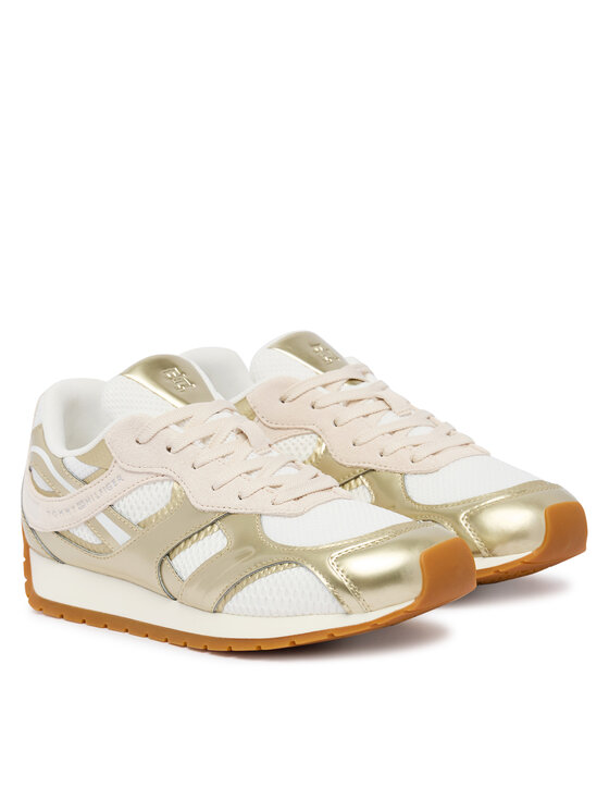 Tommy Hilfiger Tommy Hilfiger Snīkeri Th Chic Metallic Retro Runner FW0FW09191 Zelta