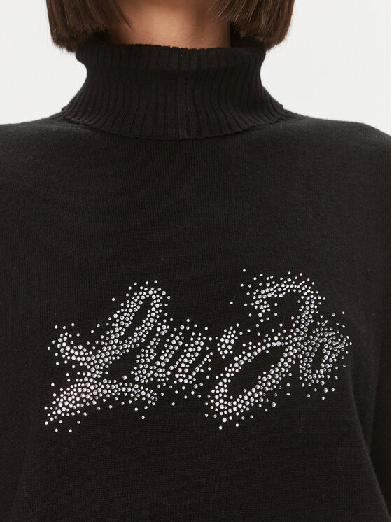 Liu Jo Liu Jo Rollkragenpullover MF3432 MS14G Schwarz Regular Fit
