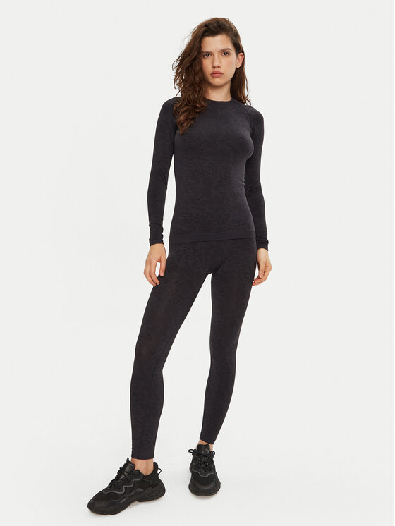 4F 4F Bielizna termoaktywna górna 4FWAW24USEAF176 Czarny Slim Fit