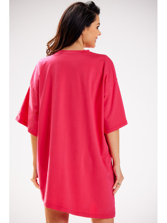 Infinite You Infinite You Sukienka codzienna M252 Fioletowy Basic Fit