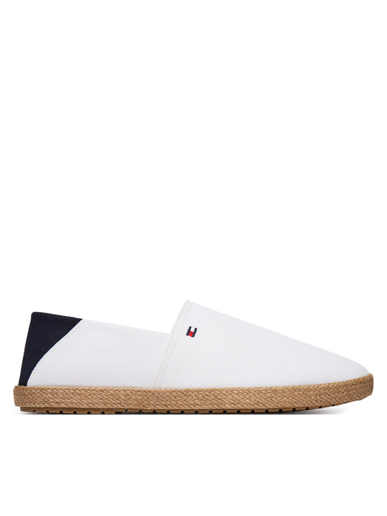 Tommy Hilfiger Tommy Hilfiger Еспадрили Core Hilfiger Espadrille Textile FM0FM05792 Бял
