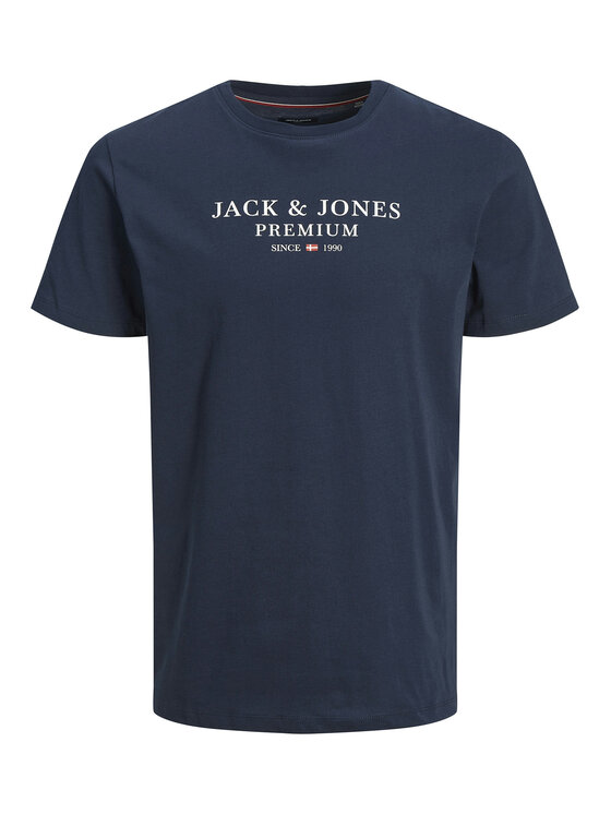 Jack & Jones Jack & Jones Marškinėliai Archie 12217167 Tamsiai mėlyna Regular Fit