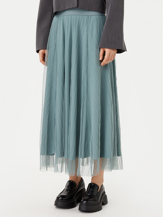 ONLY ONLY Midi sukně 15214303 Zelená Regular Fit