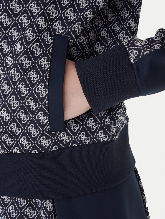 Guess Guess Bluza V6RQ08 K2042 Granatowy Regular Fit