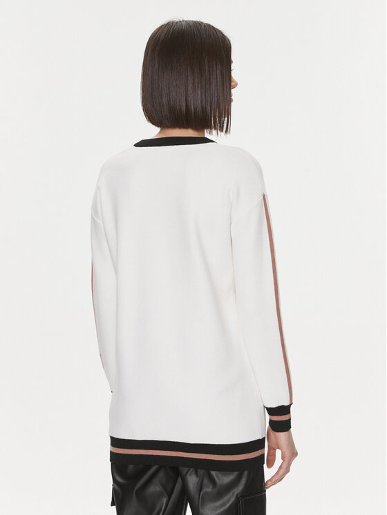 Liu Jo Sport Liu Jo Sport Svetr TF3216 MA63M Écru Relaxed Fit